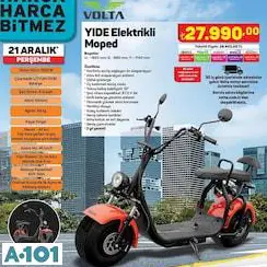 VOLTA YİDE ELEKTRİKLİ MOPED VOLTA YİDE ELEKTRİKLİ MOPED